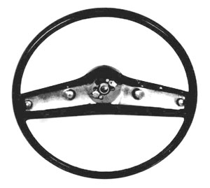 STEERING WHEEL, 69-70 NOVA BLACK