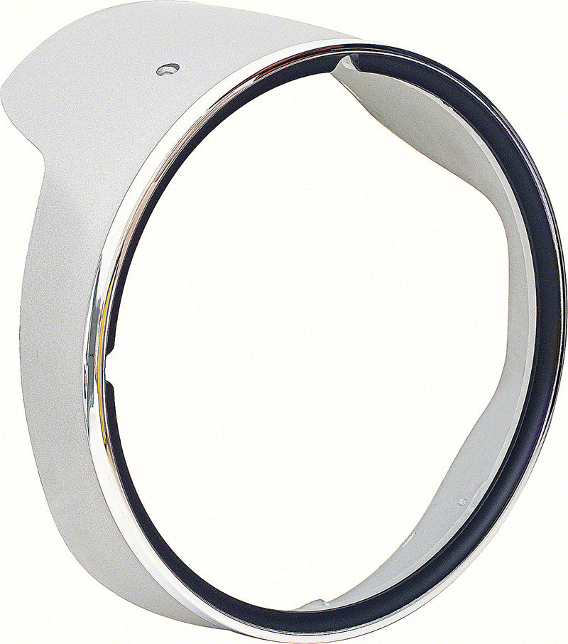Bezel, 1969 Camaro Headlight With Chrome - LH