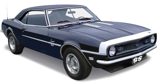 Stencil/Decal, 1968 Camaro SS - White (Header, Fenders & Doors)