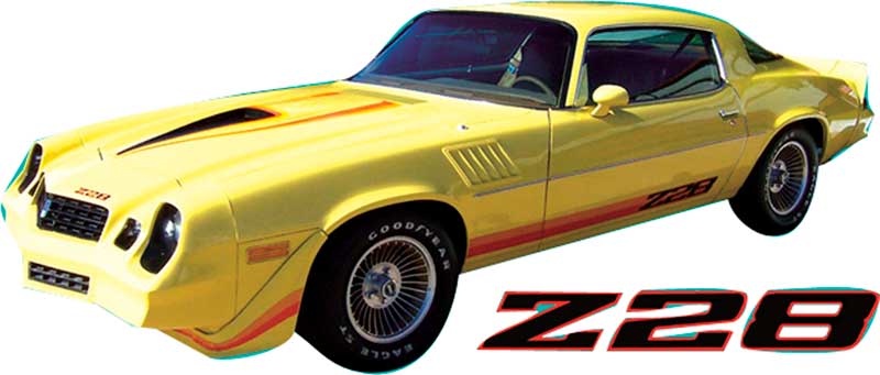 Stencil, 1979 Z/28 Stripe Kit 2 Color