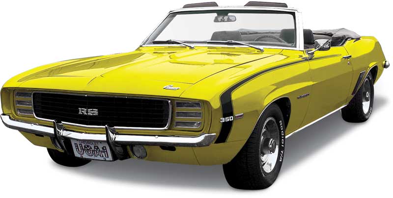 Decal, 1969 Camaro SS -Black Hockey Kit