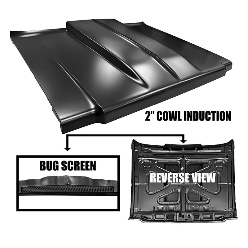 Hood, 1973-1978 Chevrolet Truck Cowl 2"