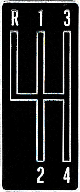 Emblem, 1968-1969 Camaro 4 Speed Console