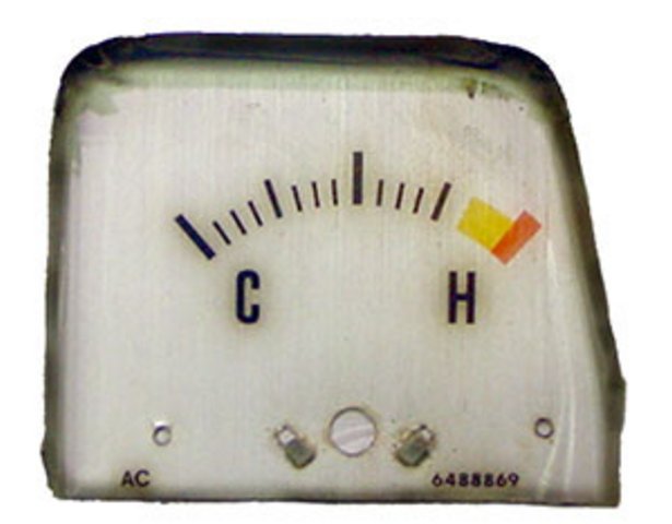 Plate, 1968-1969 Camaro Temperature Silver Face