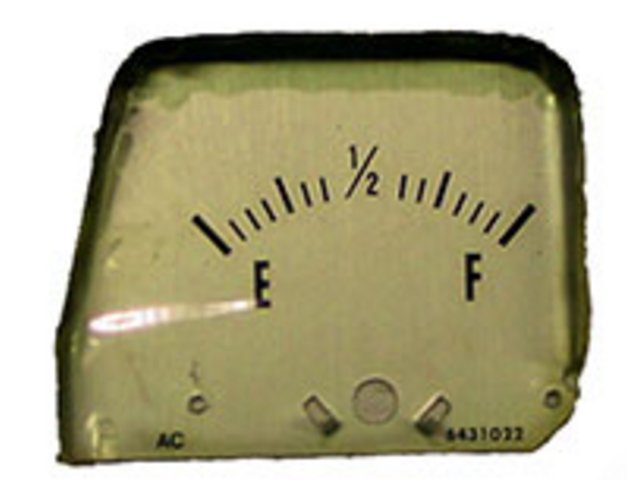 Plate, 1968-1969 Camaro Fuel Silver Face