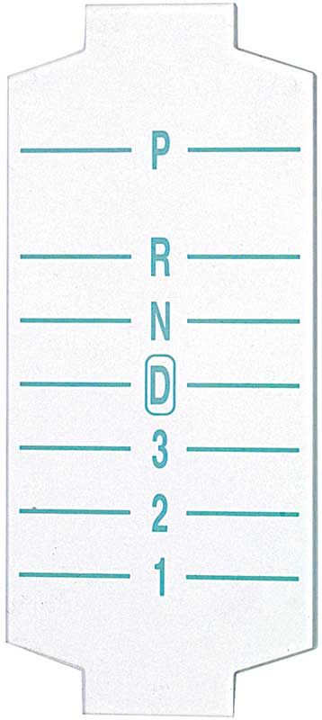 Lens, 1968-1969 Camaro Overdrive Shift