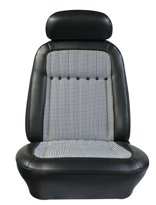 Assembled Seats, 1969 Camaro Deluxe Houndstooth Bucket - PR