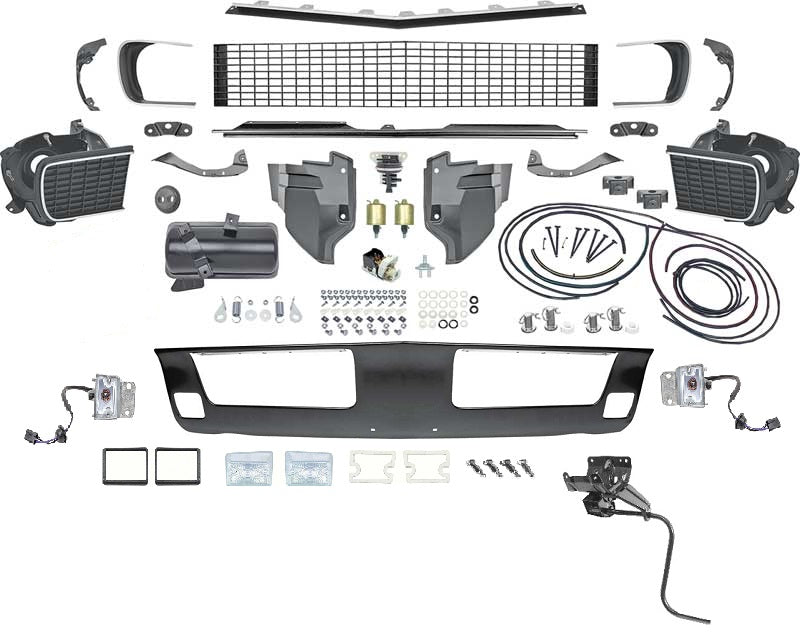 RS Headlight Kit, 1968 Camaro - Functional