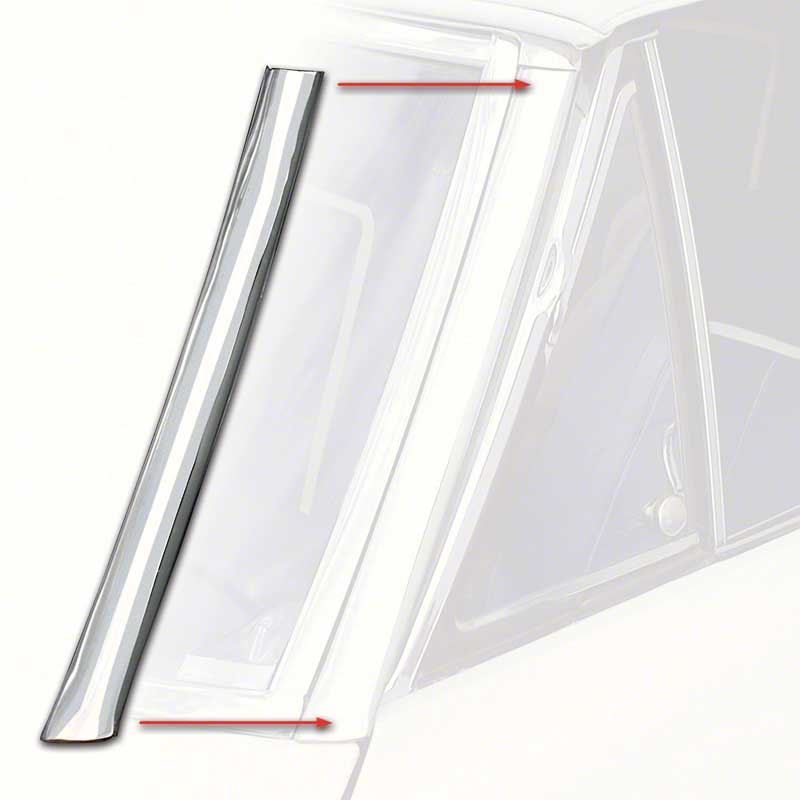 Molding, 1967-1969 Camaro Convertible Outside Pillar - LH