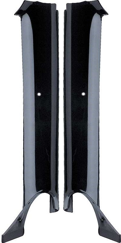 Molding, 1967 Camaro Pillars Convertible-Black - PR