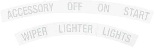 Bezel, 1967 Camaro Dash Bezel Stickers