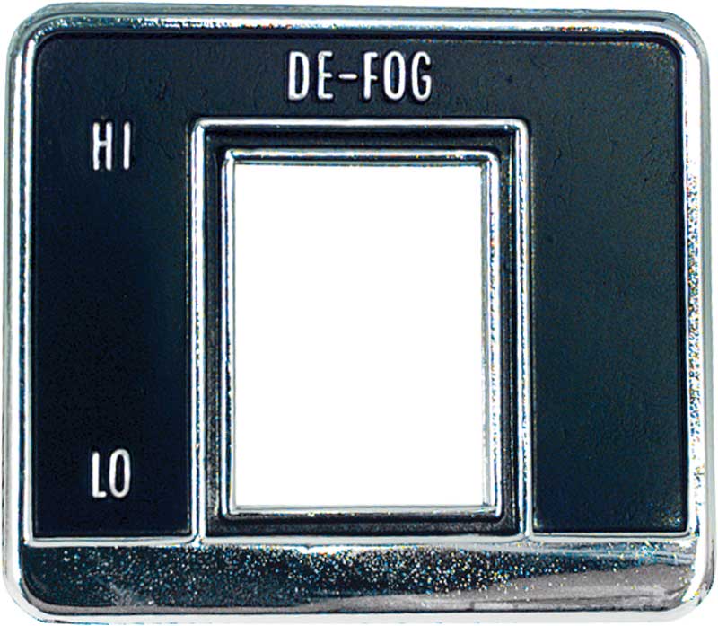 Bezel, 1969 Camaro Defogger Switch