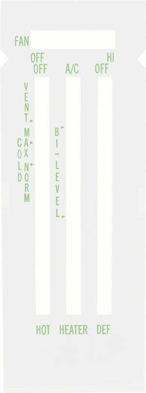 Lens, 1969 Camaro Heater Control W/Ac