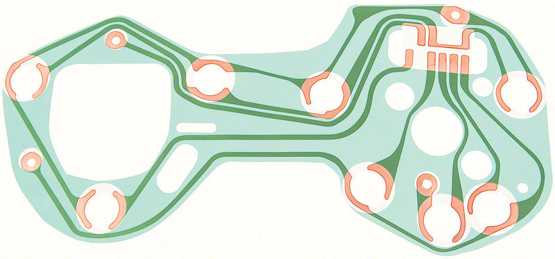 Printed Circuit, 1968 Camaro With Tach