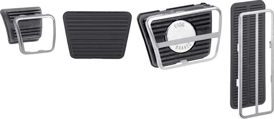 Pedal Pad Kit, 1968-1974 Nova Manual Transmission With Disc Brakes