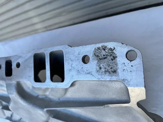 Used Early PAT PENDING Edelbrock TORKER 2725 Intake Manifold Small Block Chevy