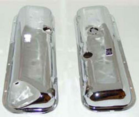 Valve Covers, Big Block OEM With Power Brake Chrome With Drippers - PR