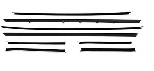 Window Felts, 1968-1969 Camaro - Coupe With Flat Outer Chrome Bead