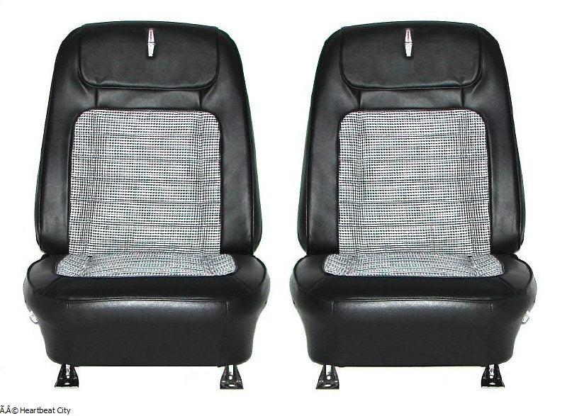 Seat Cover, 1968 Camaro Front Houndstooth Buckets - PR