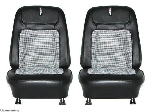 Seat Cover, 1968 Camaro Front Houndstooth Buckets - PR