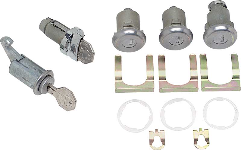 Lock Set, 1962-1964 Nova Ignition, Door, Glove & Trunk