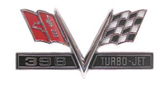 Emblem, 1965-1967 Chevelle El Camino 396 Turbo Jet Quality - PR