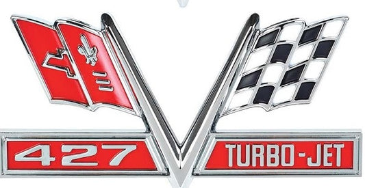 Emblem, 1967 Camaro 1965-1967 Chevelle El Camino Turbojet 427 Fender - Each
