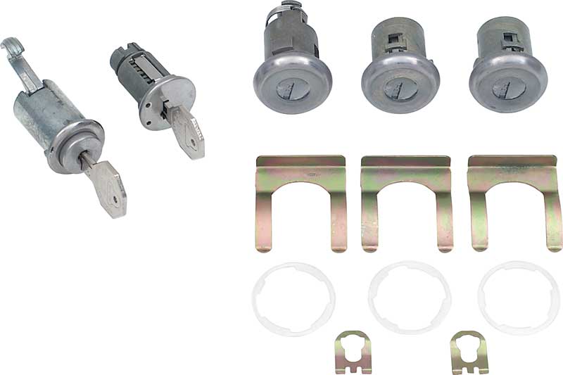 Lock Set, 1965 Nova Ignition, Door, Glove & Trunk