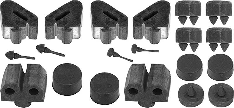 Rubber Stopper Kit, 1970-1981 Camaro
