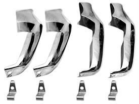 Guards, 1966 Chevelle Front Rear Bumper - 4 Pcs