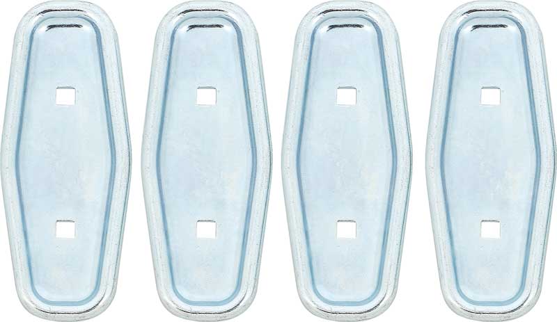 1968 Camaro Deluxe Seat Emblem Backing Plate Set