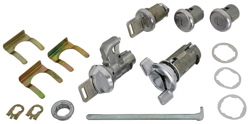 Hydro-E-Lectric Ignition, Door & Trunk Lock Set For 1969-1978 Chevelle & Malibu - With Keys