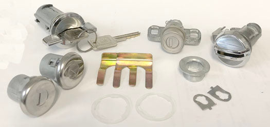 Lock Set, 1970-1973 Camaro Ignition, Door, Glove & Trunk - Short Cylinder