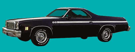 Stencil, 1973-1977 El Camino SS Stripe Kit - White