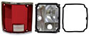 1973-1991 Chevrolet Fleetside Tail Lamp Assembly with Chrome - Left