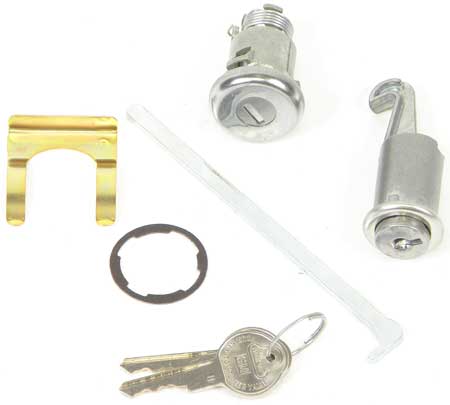 Lock, 1968 Camaro Glove And Trunk Original With Rod & Gasket