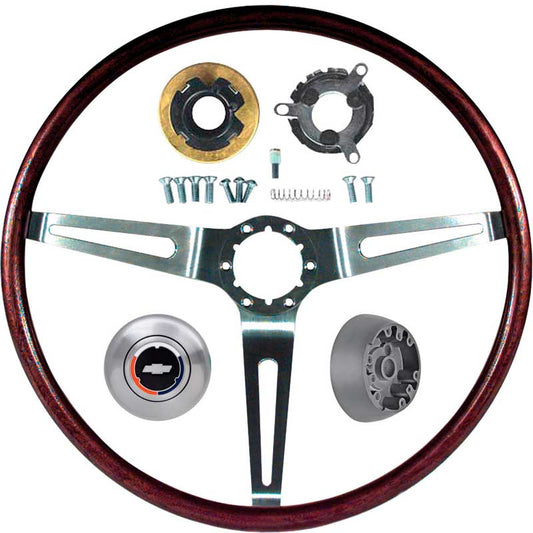 Steering Wheel Kit, 1969 Camaro Rosewood