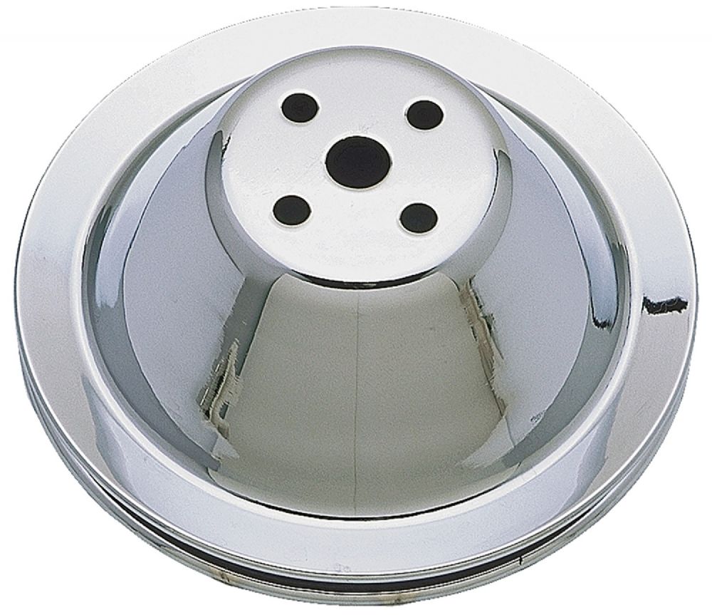 Pulley, Small Block Short Water Pump Fan 1 Groove - Chrome