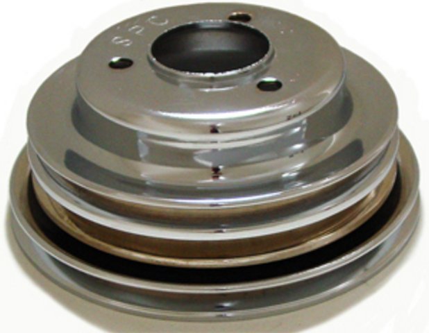 Pulley, Big Block Long Water Pump Crank 3 Groove-Chrome