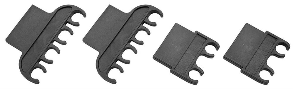 Retainer, Black Plastic Spark Plug Wire Big Block - 4 Piece