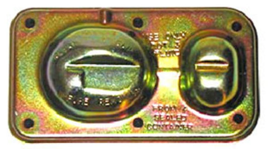 Lid, 1970-1974 Power Disc Brake Zinc Plated Master Cylinder Lid