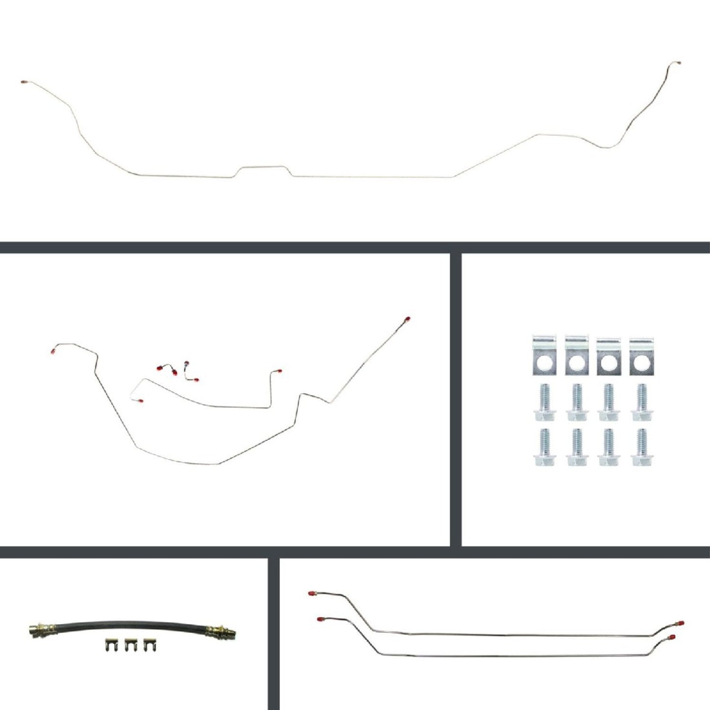 Disc Brake Conversion Line Kit 1964-67 Chevelle Hardtop - Disc/Drum