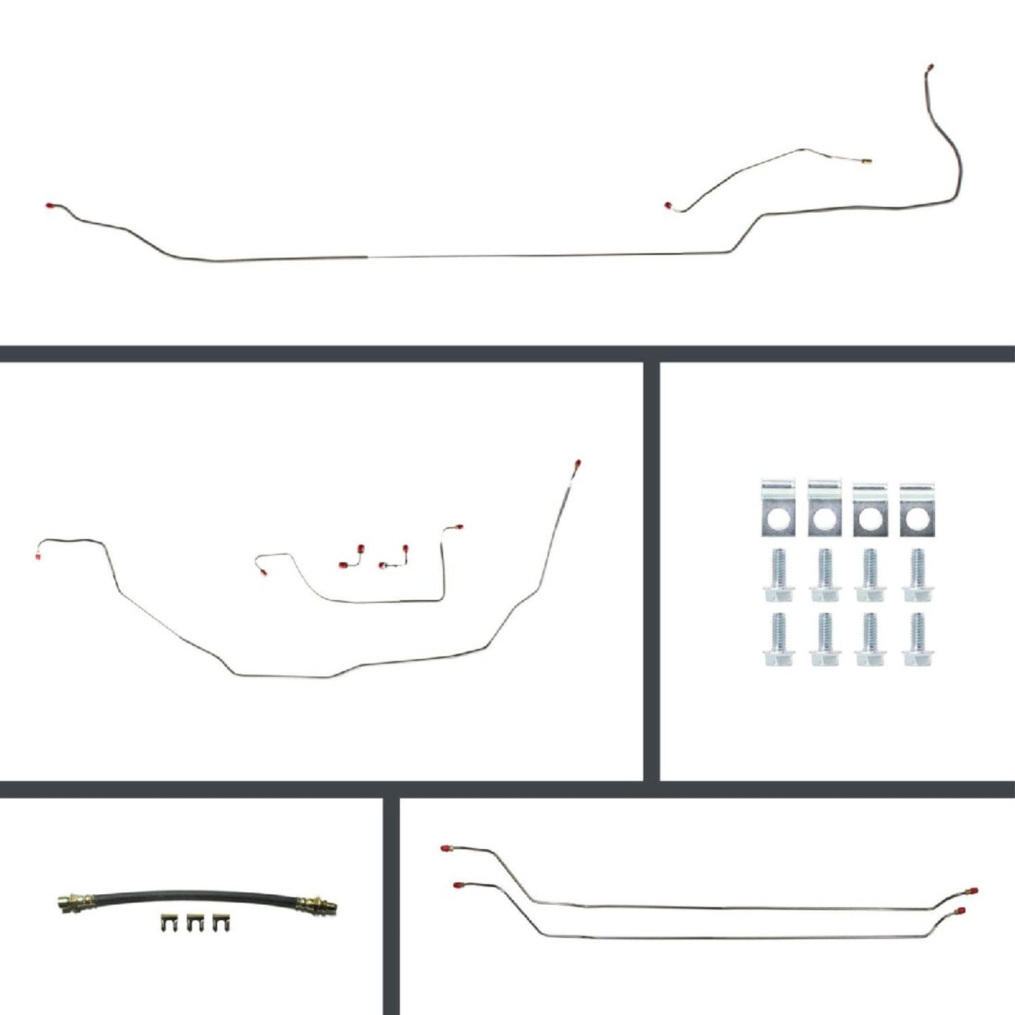 Disc Brake Conversion Line Kit 1968 Chevelle Convertible/ El Camino - Disc/Drum