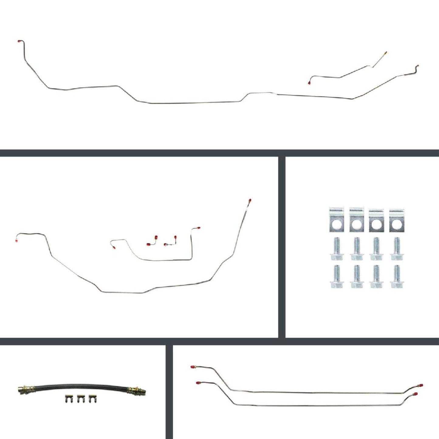 Disc Brake Conversion Line Kit, 1968 Chevelle Hardtop - Disc/Drum