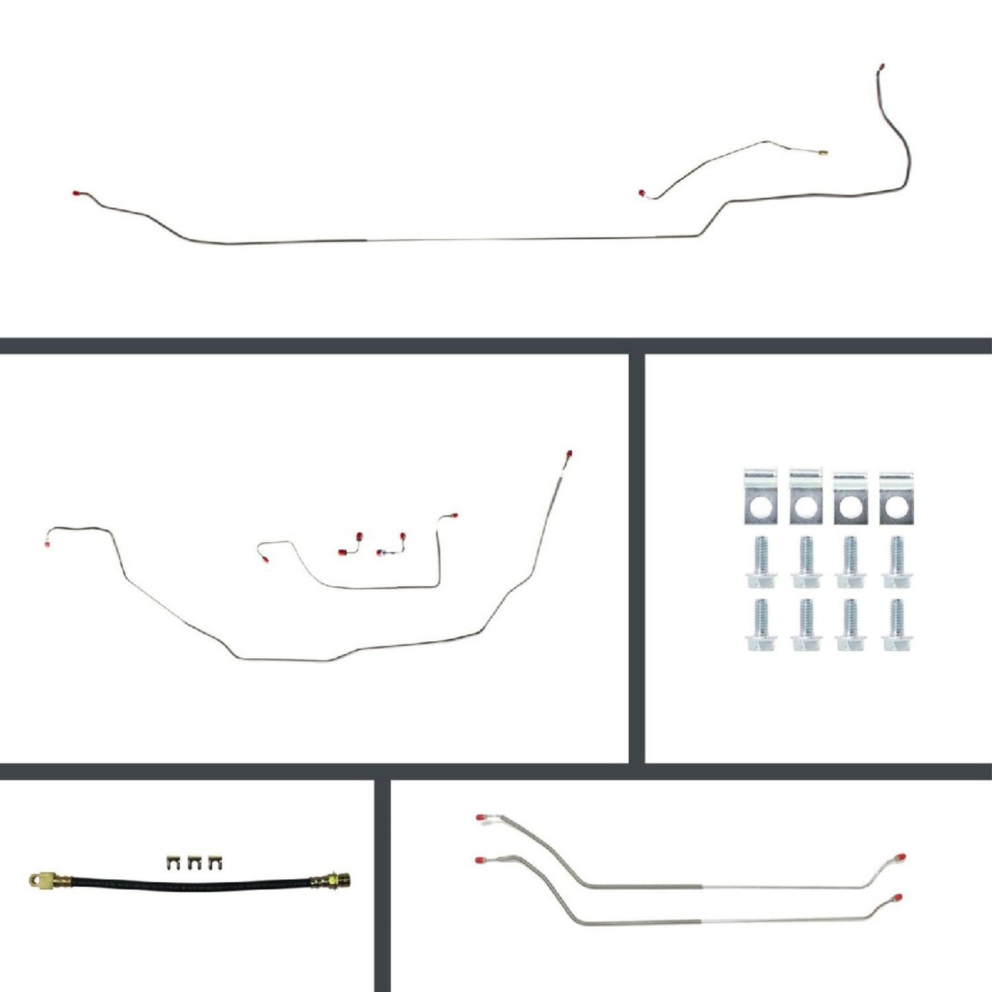 Disc Brake Conversion Line Kit, 1969-72 Chevelle Convertible El Camino - Disc/Drum