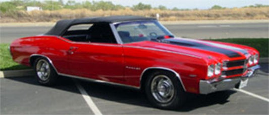 Top, 1971-1972 Chevelle Convertible With Plastic Window