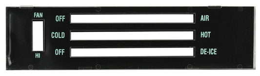 Lens, 1970 Chevelle El Camino Heater Control Without AC