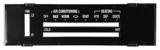 Lens, 1971-1972 Chevelle El Camino Heater Control With AC