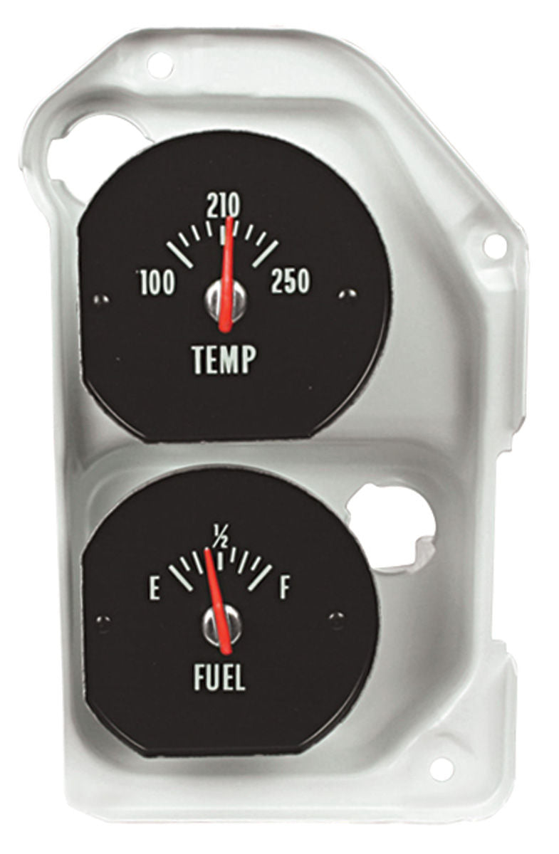 Gauge, 1971-1972 Chevelle El Camino SS Temperature & Fuel With Backing