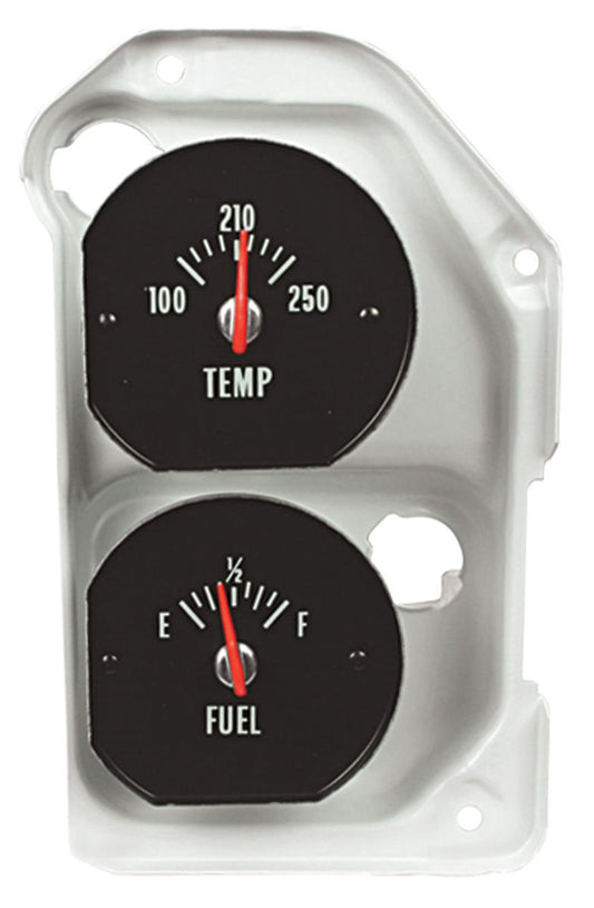 Gauge, 1971-1972 Chevelle El Camino SS Temperature & Fuel With Backing